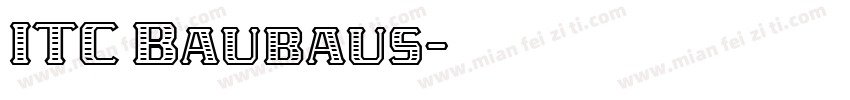 ITC Baubaus字体转换